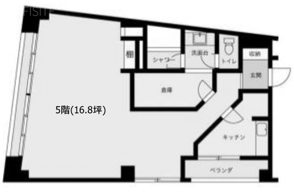 めぐみハイマンション5F 間取り図