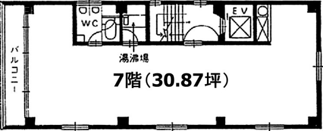 田中ビル7F 間取り図