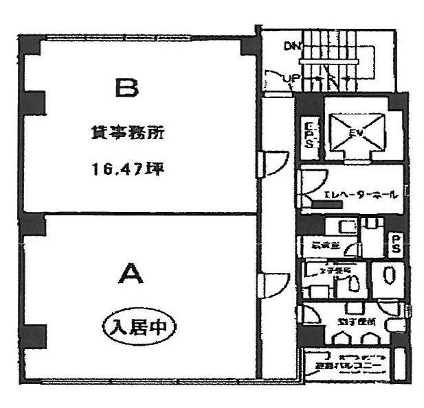 ウィンド水天宮ビルB 間取り図