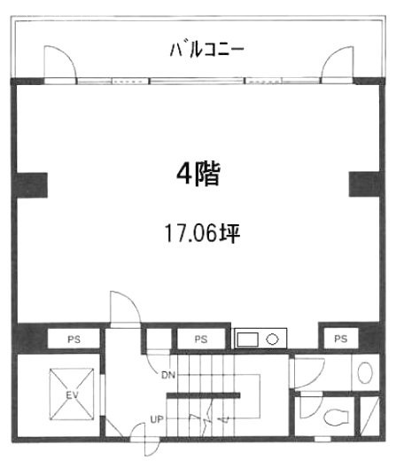 ナカノ九段南ビル4F 間取り図