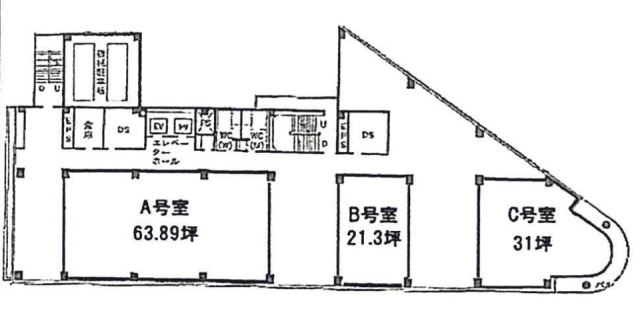 八王子中町ビルA 間取り図