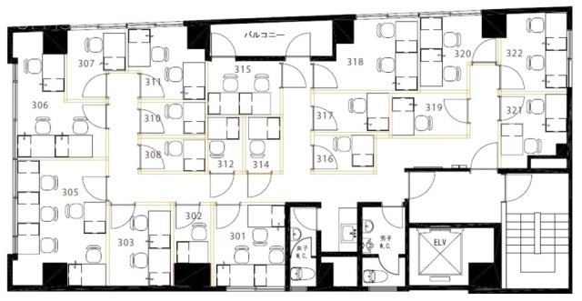外神田ストークビル(ハローオフィスAkiba)305 間取り図