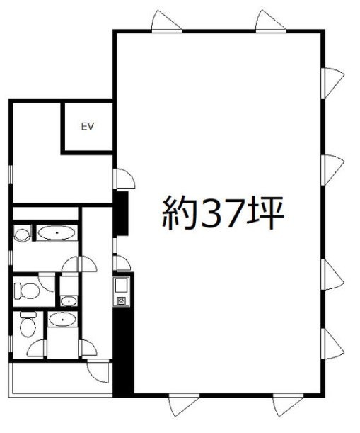 ランドマークビル3F 間取り図