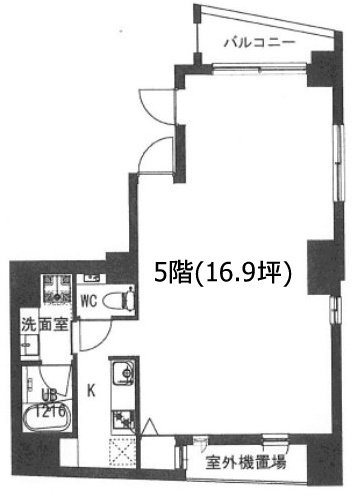 柳下ビル5F 間取り図