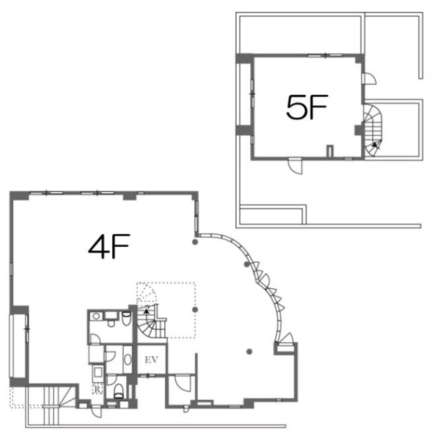 TAKIビル表参道4F~5F 間取り図