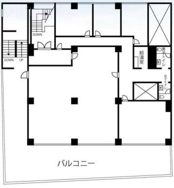 高輪交陽ハイツ3F 間取り図