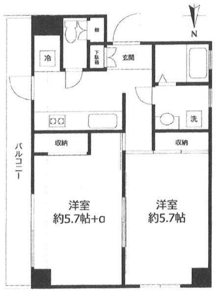 スリービル401 間取り図