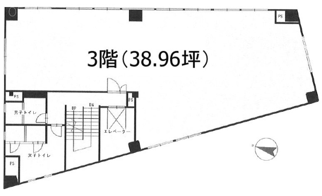 三宿セントラルビル3F 間取り図