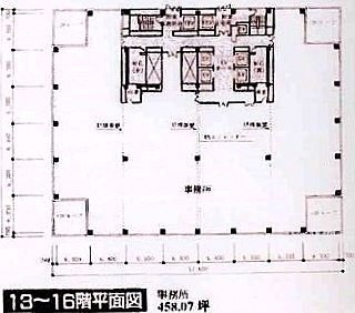 茅場町タワー15F 間取り図