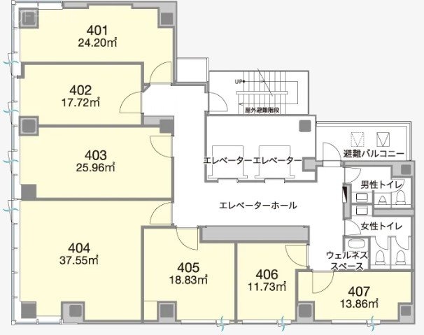 H1O芝公園402 間取り図