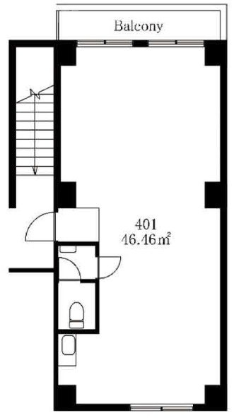 アートスケープ六本木401 間取り図