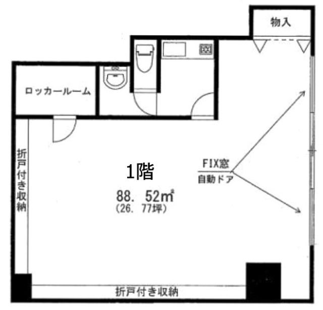 メゾンドール錦糸町ツインビル1F 間取り図