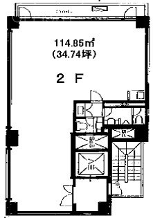 扶桑御徒町ビル2F 間取り図