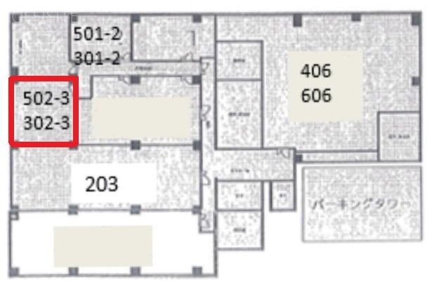 新横浜第1竹生ビル502-3 間取り図