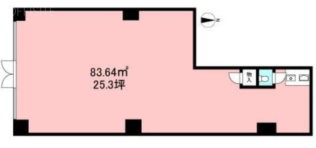 高井戸東コーポビル1F 間取り図