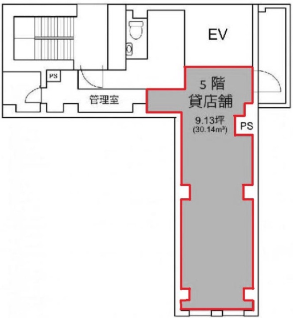 (仮)慶楽傳順ビル5F 間取り図