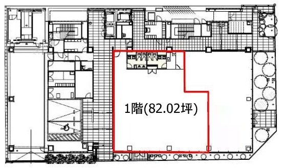 ブライトイースト芝浦1F 間取り図