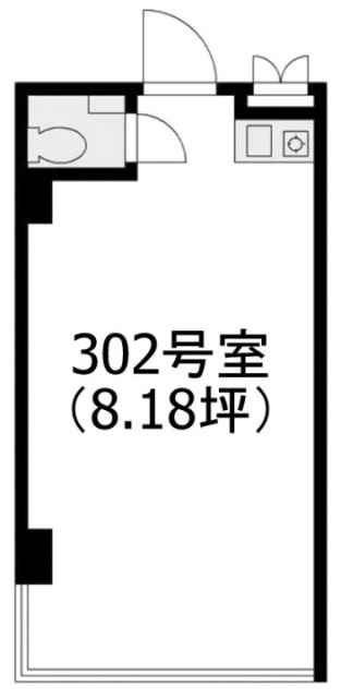 AKASAKA8ビル302 間取り図