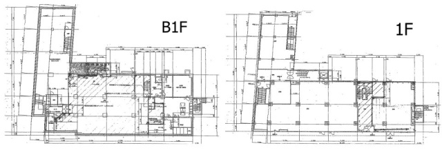 青山センタービルB1F～1F 間取り図