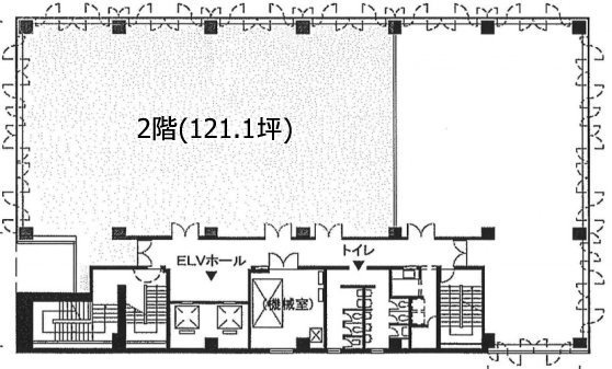 港南パークビル2F 間取り図