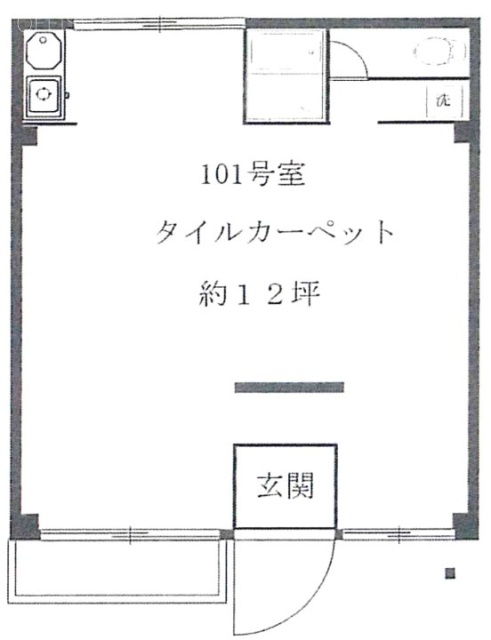 エルコート神宮前101 間取り図