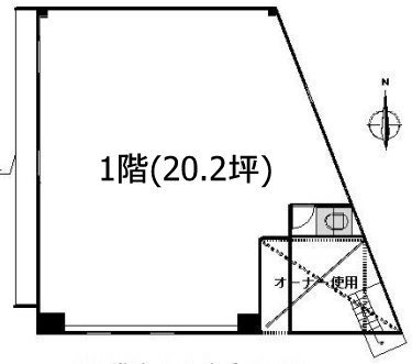 西亀有2丁目貸店舗1F 間取り図