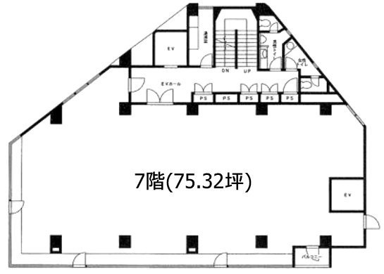 西新宿ビル7F 間取り図