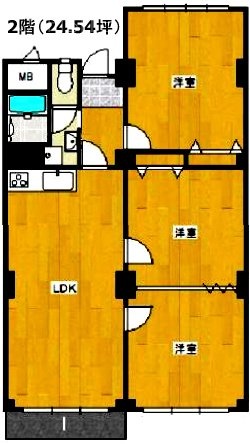 メゾン麻布2F 間取り図