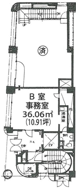 ミズホビル1B 間取り図