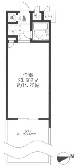 ロイヤルパレス原宿207 間取り図