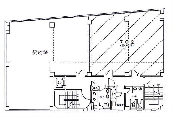 オカバ錦糸町ビル702 間取り図