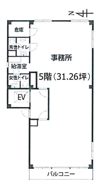 KS小宮ビル5F 間取り図