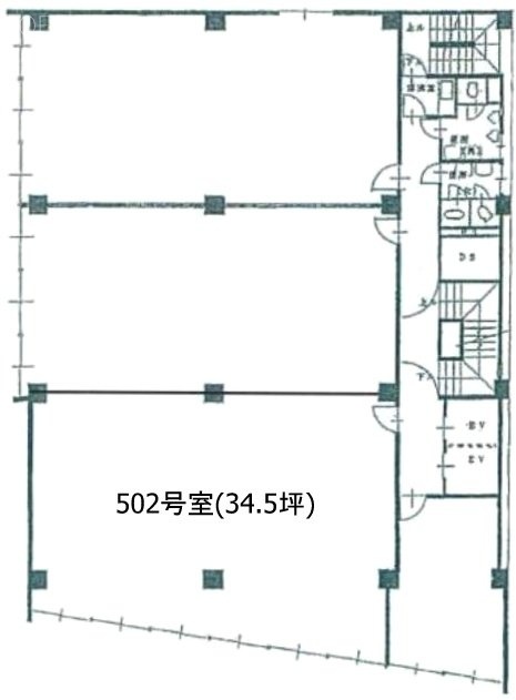 偕楽ビルディング外神田502 間取り図