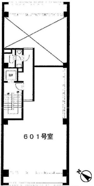 芝3丁目ビル601 間取り図