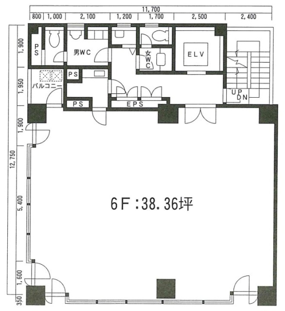 秋州ビル6F 間取り図