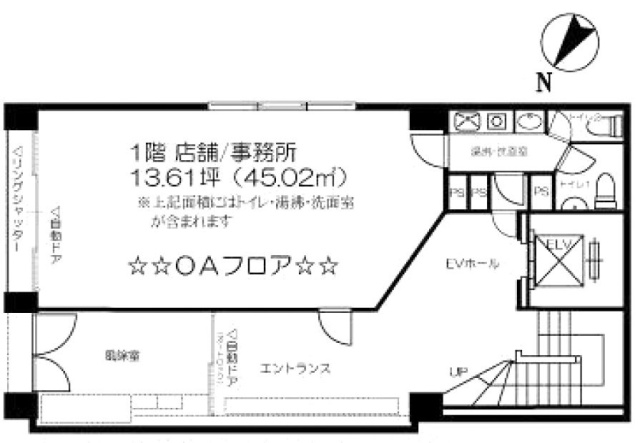 乃木坂パークフロント1F 間取り図