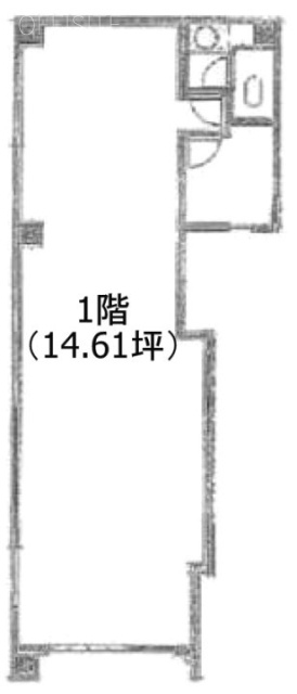 コーポ有朋Ⅱ1F 間取り図