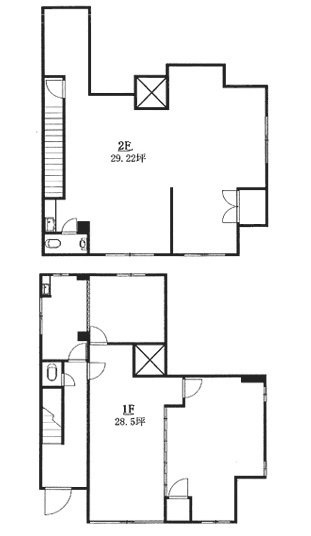 小田ビル1-2 間取り図