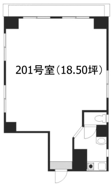 VIP西池袋大黒ビル2F 間取り図