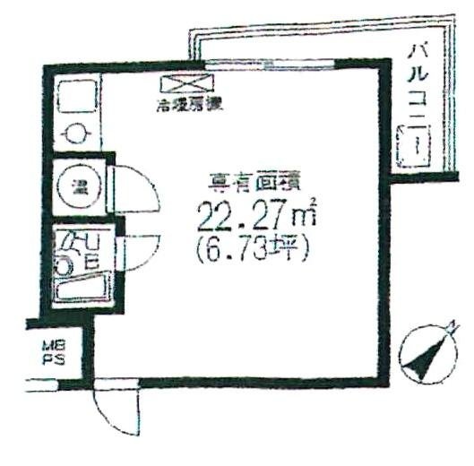 ブルーハイツ茅場町401 間取り図