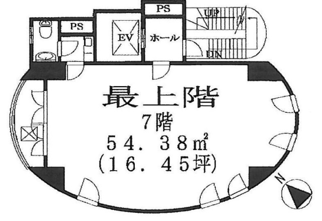 ラ・アルタ西麻布7F 間取り図