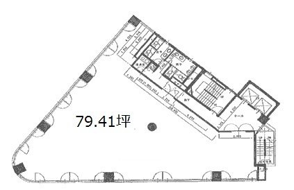 神田三崎町ビル6F 間取り図