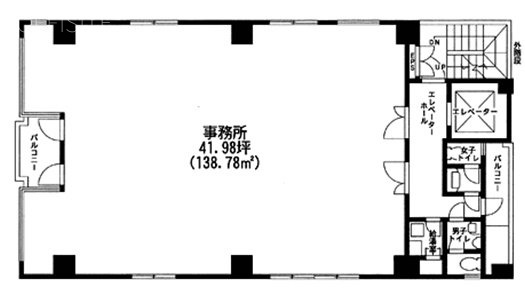 麻布松屋ビル4F 間取り図