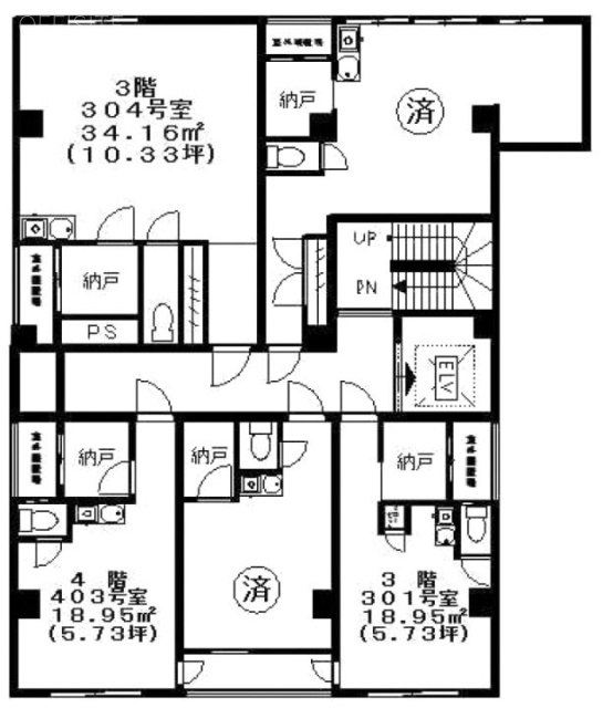 大内ビル304 間取り図