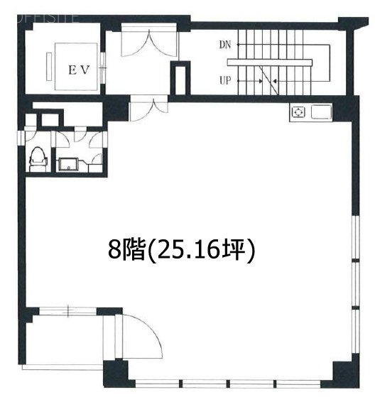 青山高野ビル8F 間取り図