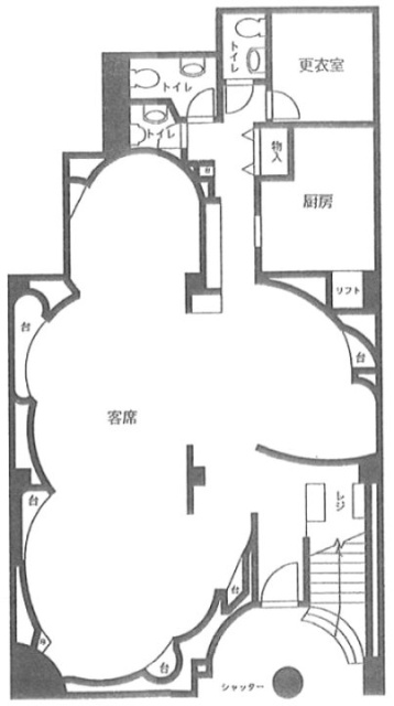 オーシャンⅢビル1F 間取り図