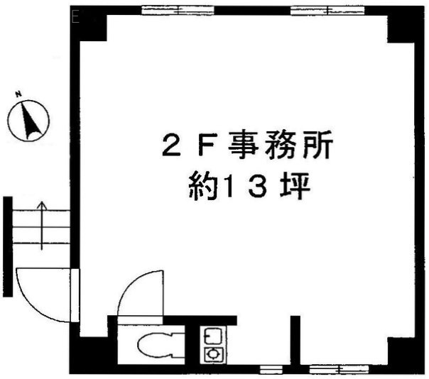 井汲(イクミ)ビル2F 間取り図