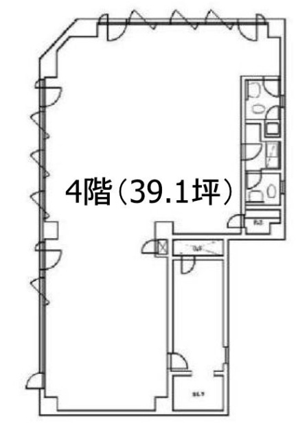 中沢不動産新橋ビル4F 間取り図