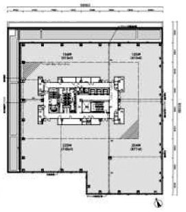 仮)千駄ヶ谷センタービル建替計画4F 間取り図