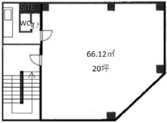 中屋第1ビル5F 間取り図